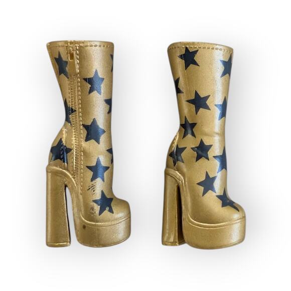 LOL Surprise OMG Agent Soul Babe Movie Magic Doll Platform Boots Gold Stars - Picture 4 of 5